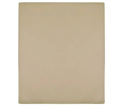 Kummiga Voodilinad, 2 Tk, Pruunikashall, 140X200 cm Puuvill