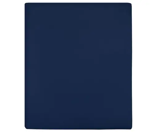 Kummiga Voodilinad, 2 Tk, Tumesinine, 100X200 cm Puuvill