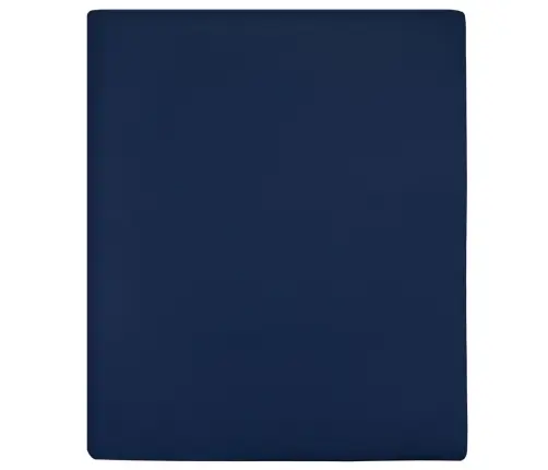 Palagi Ar Gumiju, 2 Gab., Tumši Zili, 140X200 Cm, Kokvilna Vidaxl