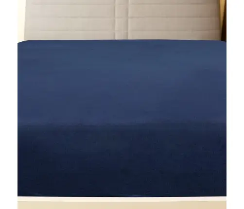 Palagi Ar Gumiju, 2 Gab., Tumši Zili, 140X200 Cm, Kokvilna Vidaxl