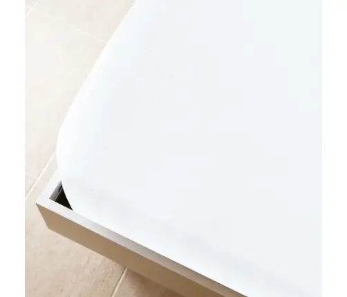 Kummiga Voodilinad, 2 Tk, Valge, 140X200 cm Puuvill
