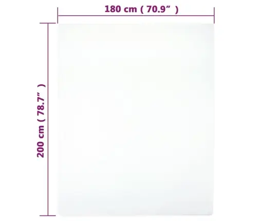 Palagi Ar Gumiju, 2 Gab., Balti, 180X200 Cm, Kokvilna Vidaxl