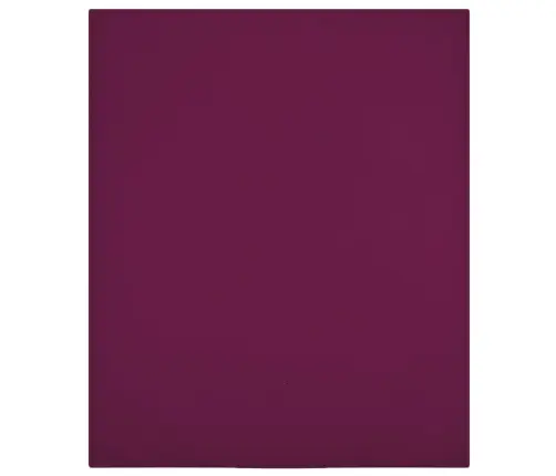 Palags Ar Gumiju, Vīnsarkans, 100X200 Cm, Kokvilna Vidaxl