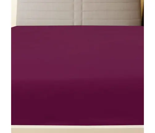 Palags Ar Gumiju, Vīnsarkans, 100X200 Cm, Kokvilna Vidaxl