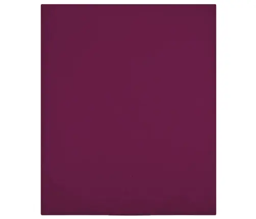 Paklodės Su Guma, 2Vnt., Bordo Spalvos, 100X200cm Medvilnė