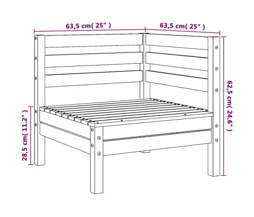 Dārza Stūra Dīvāns, Balts, Priedes Masīvkoks Vidaxl Dārza Stūra Dīvāns, Balts, Priedes Masīvkoks Vidaxl