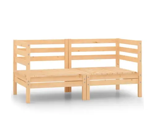 Kampinės Sodo Sofos Dalys, 2Vnt., Pušies Medienos Masyvas