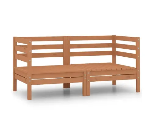 Dārza Stūra Dīvāni, 2 Gab., Medus Brūni, Priedes Masīvkoks Vidaxl