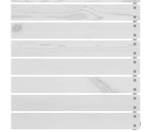 Vidējie Dārza Dīvāni, 4 Gab., Balti, Priedes Masīvkoks Vidaxl