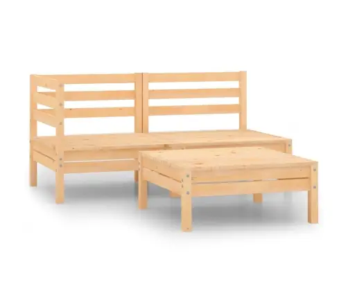 3-Osaline Aiamööblikomplekt, Männipuit