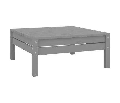 3-Daļīgs Dārza Atpūtas Mēbeļu Komplekts, Pelēks Priedes Koks Vidaxl