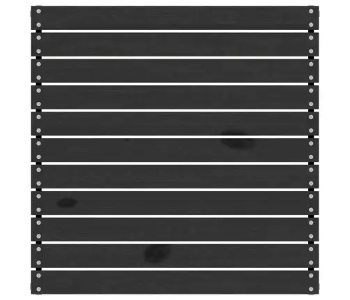 3-Daļīgs Dārza Atpūtas Mēbeļu Komplekts, Melns Priedes Koks Vidaxl