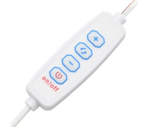 Kosmetinis Staliukas Su Led Ir 2 Spintelėmis, Baltas, Mediena