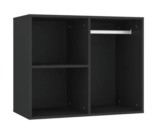 Kosmetinis Staliukas Su Led/Spintelėmis, Juodas, Mediena