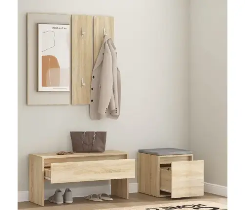 Gaiteņa Mēbeļu Komplekts, Ozolkoka Krāsa, Inženierijas Koks Vidaxl