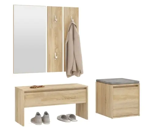 Gaiteņa Mēbeļu Komplekts, Ozolkoka Krāsa, Inženierijas Koks Vidaxl