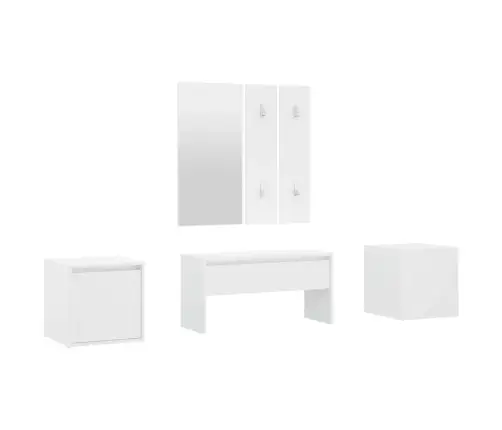 Esiku Mööblikomplekt, Valge, Tehispuit