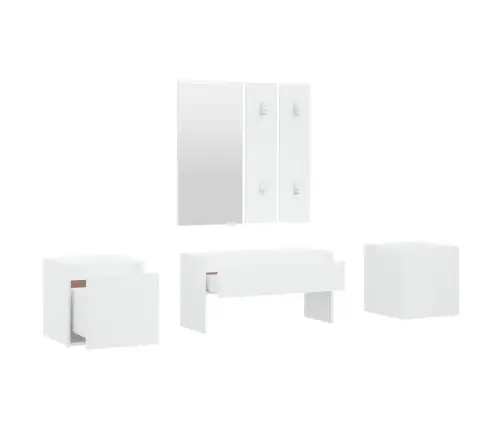 Esiku Mööblikomplekt, Valge, Tehispuit