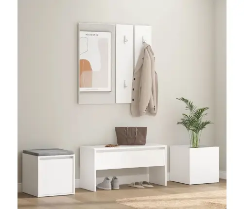 Esiku Mööblikomplekt, Valge, Tehispuit