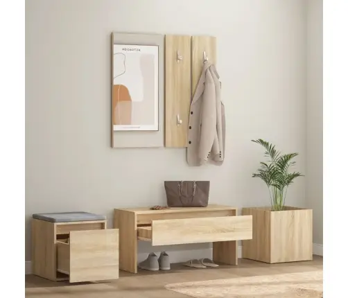 Gaiteņa Mēbeļu Komplekts, Ozolkoka Krāsa, Inženierijas Koks Vidaxl