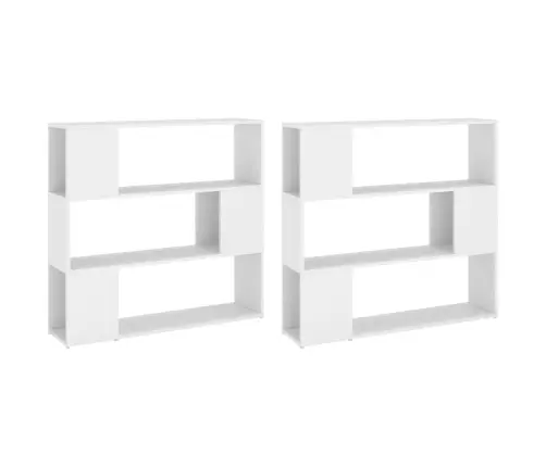 Spintelė Knygoms/Kambario Pertvara, Balta, 100X24X188Cm