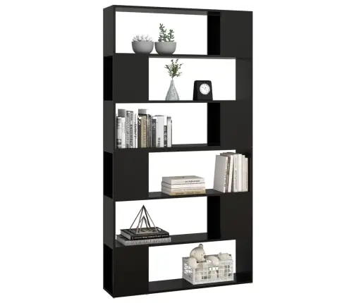 Raamaturiiul/Ruumijagaja, Must, 100 X 24 X 188 Cm