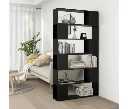 Raamaturiiul/Ruumijagaja, Must, 100 X 24 X 188 Cm