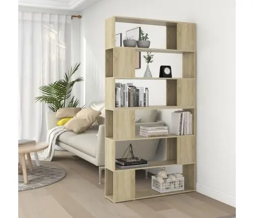 Grāmatu Plaukts, Ozolkoka Krāsa, 100X24X188 Cm Vidaxl