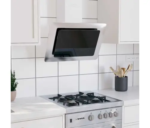 Tvaika Nosūcējs, 60 Cm, Nerūsējošs Tērauds Un Rūdīts Stikls Vidaxl