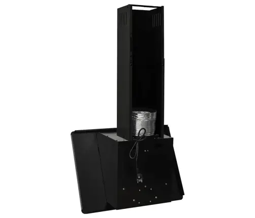 Pliidikubu, 60 cm Roostevaba Teras Ja Karastatud Klaas, Must