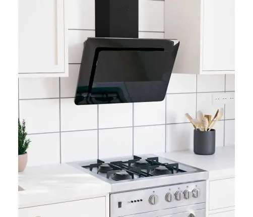 Pliidikubu, 60 cm Roostevaba Teras Ja Karastatud Klaas, Must