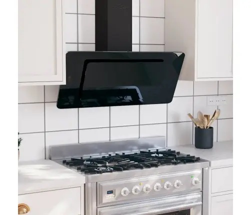 Pliidikubu, 90 cm Roostevaba Teras Ja Karastatud Klaas, Must