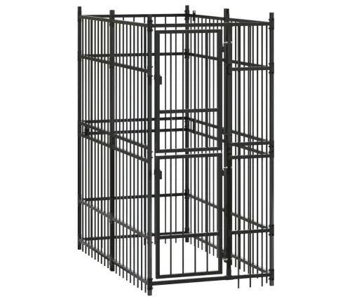 Suņu Voljērs, 1,84 M², Tērauds Vidaxl