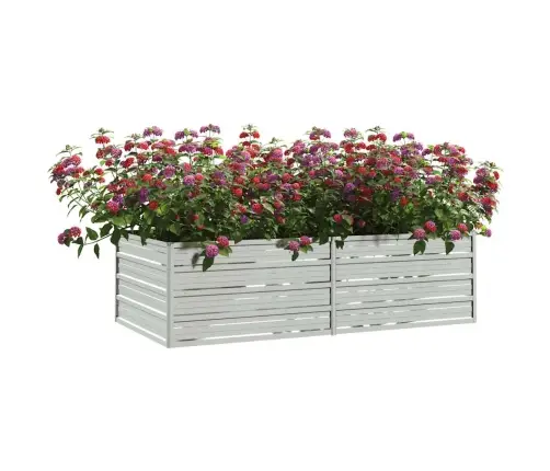 Peenrakast, 160 X 80 X 45 cm Tsingitud Teras, Hõbedane