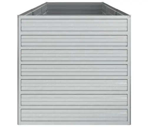 Augstā Puķu Kaste, 240X80X77 Cm, Cinkots Tērauds, Sudrabains Vidaxl