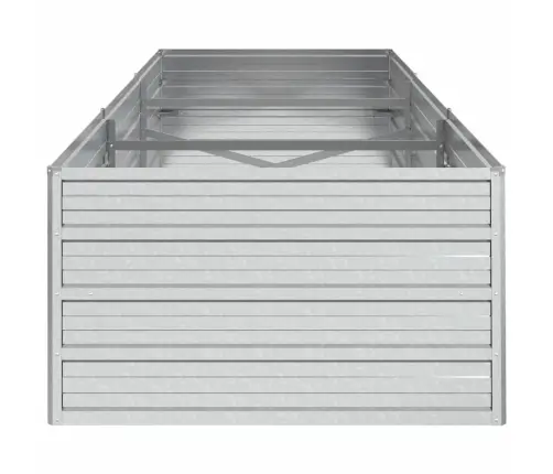 Peenrakast, 240 X 80 X 45 cm Tsingitud Teras, Hõbedane