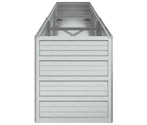 Aukštas Sodo Lovelis, Sidabrinis, 240X40X45cm Plienas