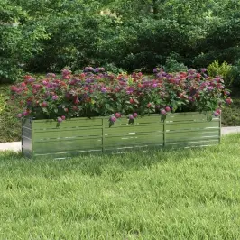 Aukštas Sodo Lovelis, Sidabrinis, 240X40X45cm Plienas