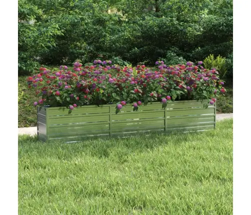 Aukštas Sodo Lovelis, Sidabrinis, 240X40X45cm Plienas