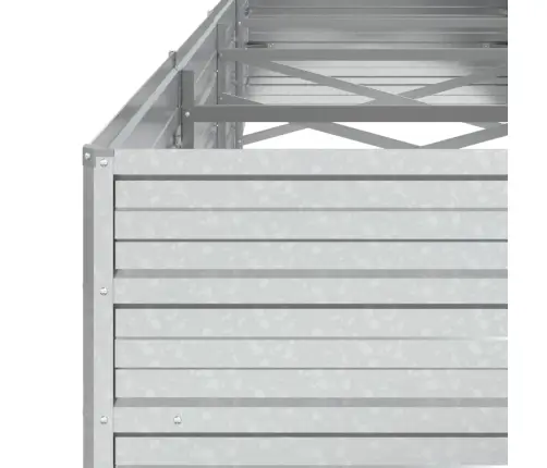 Peenrakast, 320 X 80 X 45 cm Tsingitud Teras, Hõbedane