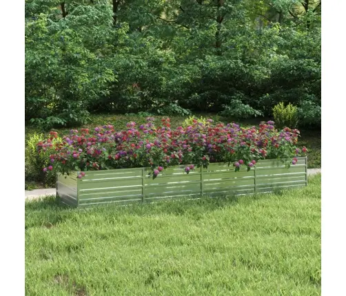 Peenrakast, 320 X 80 X 45 cm Tsingitud Teras, Hõbedane