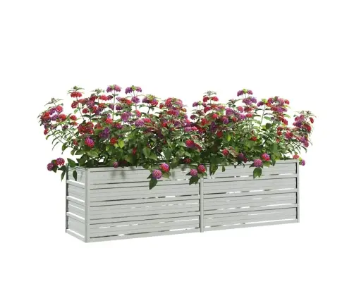 Aukštas Sodo Lovelis, Sidabrinis, 160X40X45cm Plienas