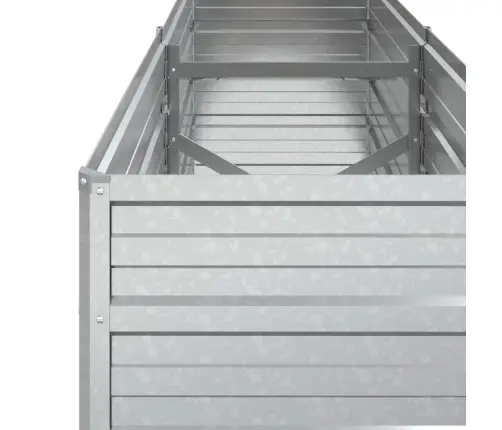 Aukštas Sodo Lovelis, Sidabrinis, 160X40X45cm Plienas