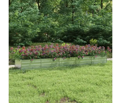 Peenrakast, 400 X 80 X 45 cm Tsingitud Teras, Hõbedane