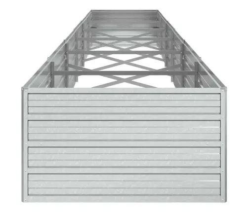 Aukštas Sodo Lovelis, Sidabrinis, 480X80X45cm Plienas