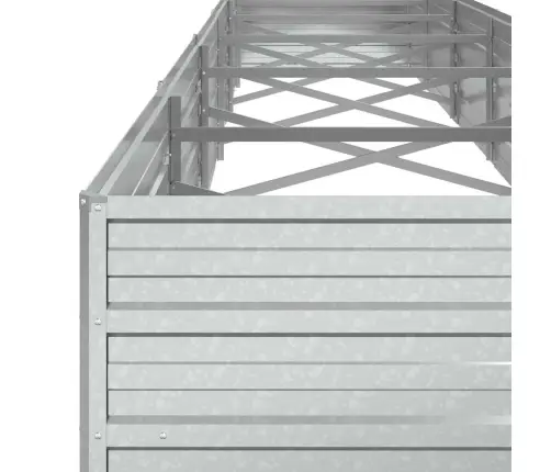 Aukštas Sodo Lovelis, Sidabrinis, 480X80X45cm Plienas