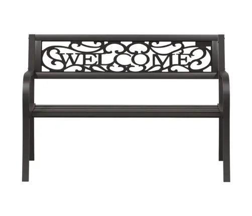 Dārza Sols, 125 Cm, Melns Tērauds Vidaxl