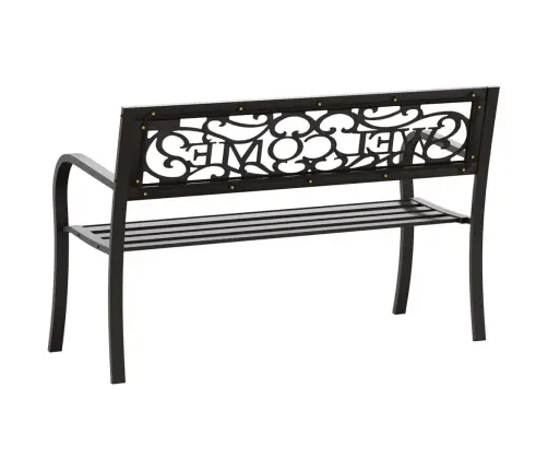 Dārza Sols, 125 Cm, Melns Tērauds Vidaxl