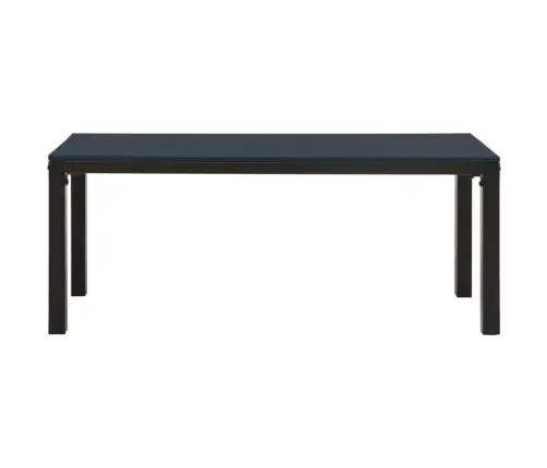 3-Daļīgs Dārza Mēbeļu Komplekts, Tērauds Un Wpc, Melns Vidaxl