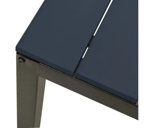 3-Daļīgs Dārza Mēbeļu Komplekts, Tērauds Un Wpc, Melns Vidaxl